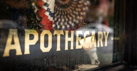 Apothecary - Apothecary Sign on a Display Window